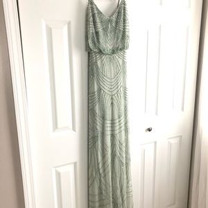 Adrianna Papell Beaded Blouson Gown